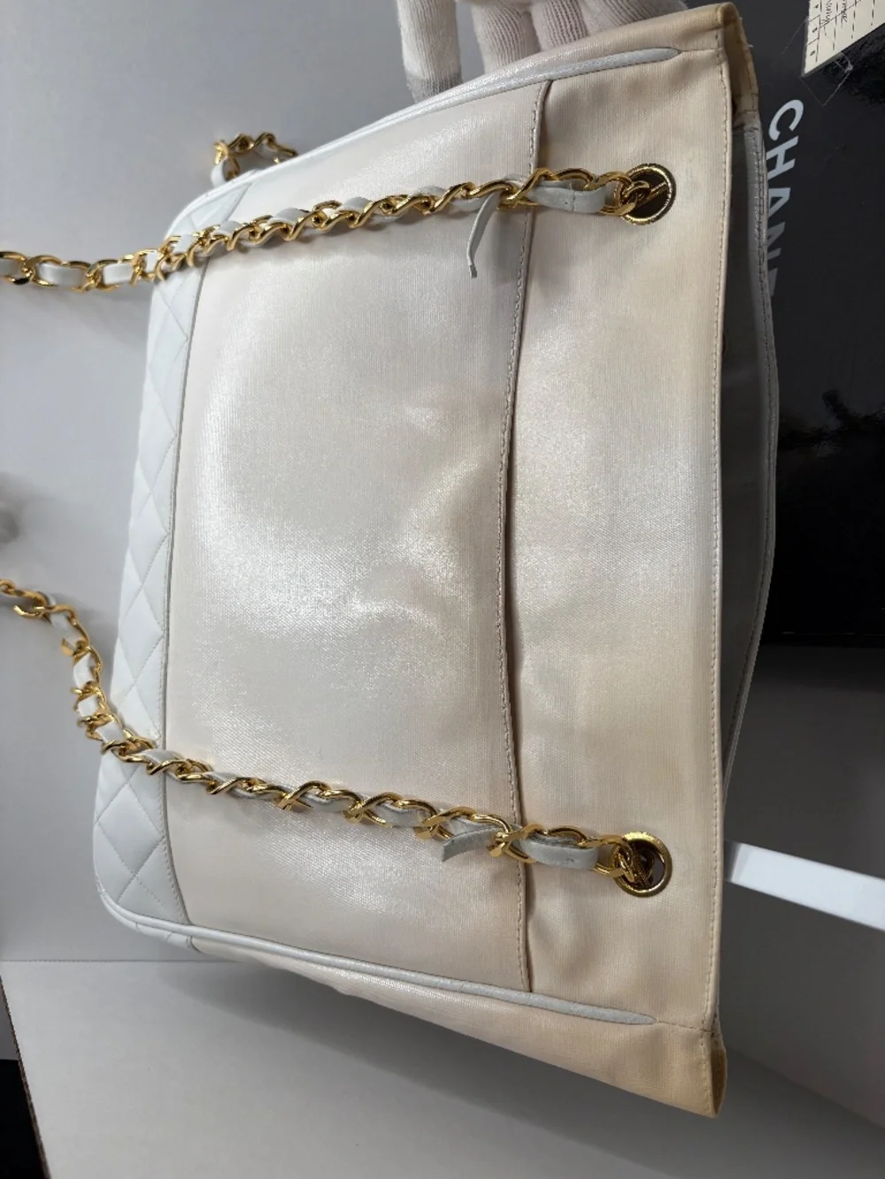 Chanel  Vintage Quilted Chain Tote